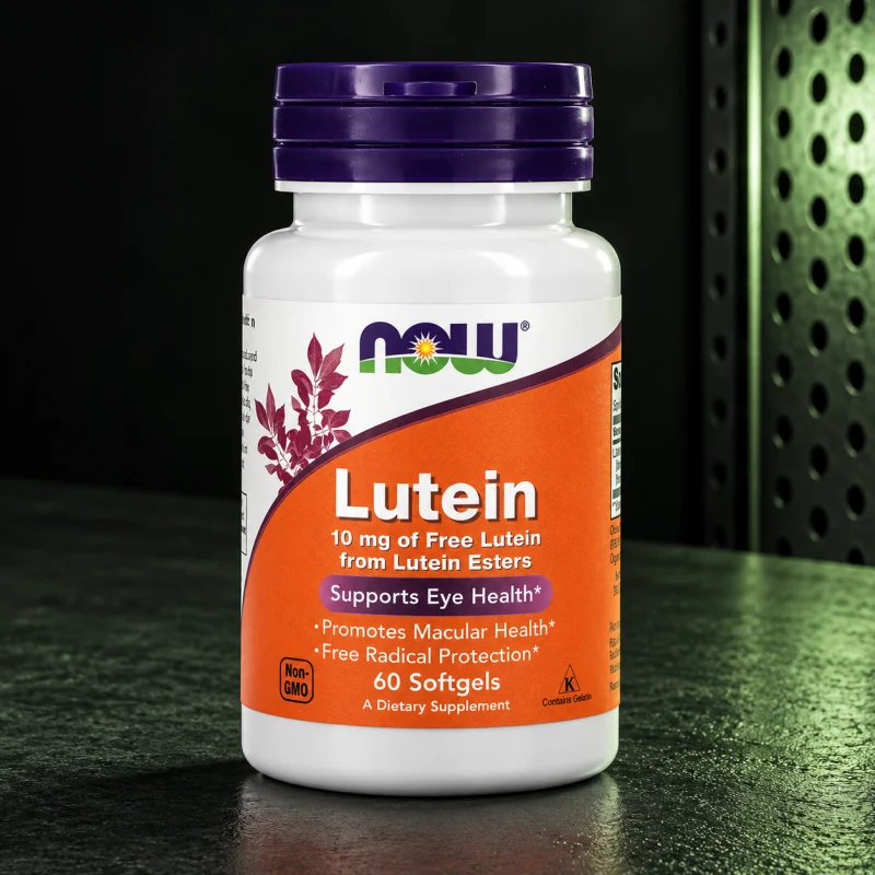 NOW Foods Lutein 10 mg Supplement for Eye Health, 60 Softgels
